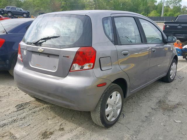 KL1TD66676B620249 - 2006 CHEVROLET AVEO BASE Boz foto 4