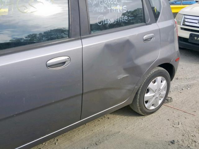 KL1TD66676B620249 - 2006 CHEVROLET AVEO BASE Boz foto 9