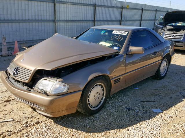 WDBFA66E6MF022891 - 1991 MERCEDES-BENZ 500 SL BROWN photo 2