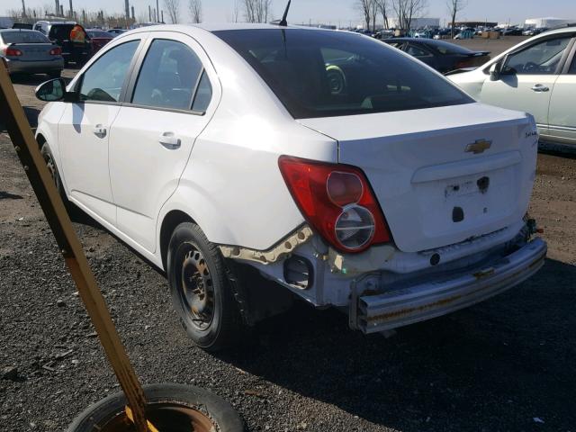 1G1JA5EH1E4170163 - 2014 CHEVROLET SONIC LS WHITE photo 3