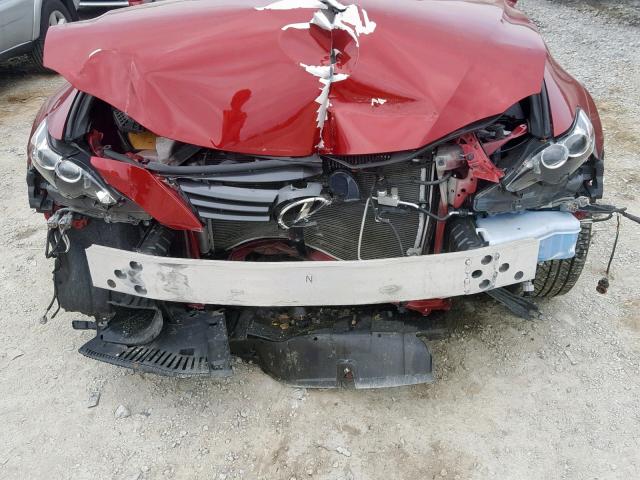 JTHBF1D22E5031087 - 2014 LEXUS IS 250 RED photo 9