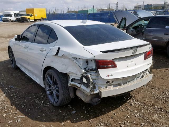 19UUB3F80JA801793 - 2018 ACURA TLX ELITE WHITE photo 3