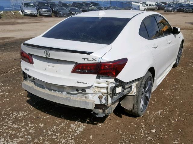 19UUB3F80JA801793 - 2018 ACURA TLX ELITE WHITE photo 4