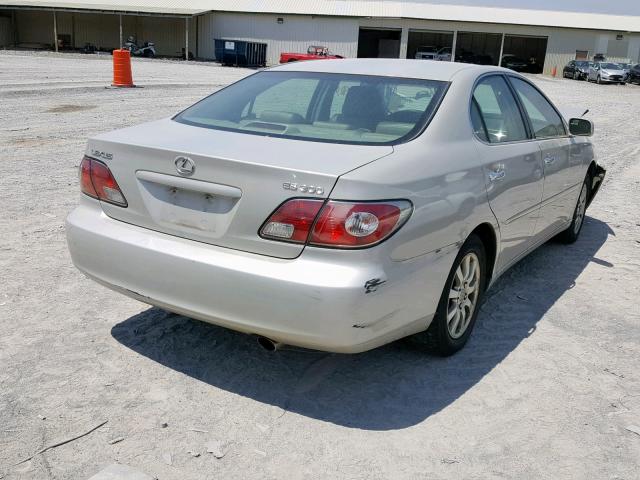 JTHBF30G120074941 - 2002 LEXUS ES 300 SILVER photo 4