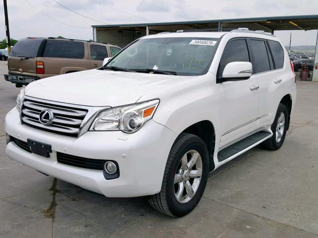 JTJJM7FX3A5008696 - 2010 LEXUS GX PREMIUM WHITE photo 2