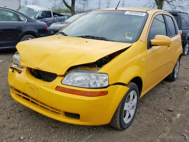 KL1TD66688B145620 - 2008 CHEVROLET AVEO BASE Сары фото 2