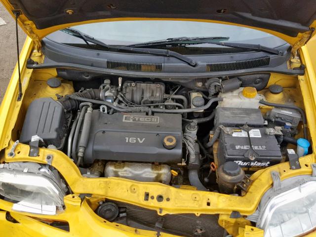 KL1TD66688B145620 - 2008 CHEVROLET AVEO BASE Сары фото 7