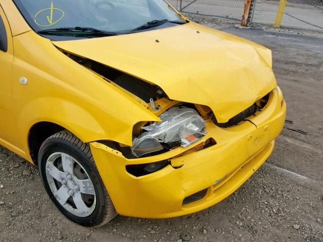 KL1TD66688B145620 - 2008 CHEVROLET AVEO BASE Сары фото 9