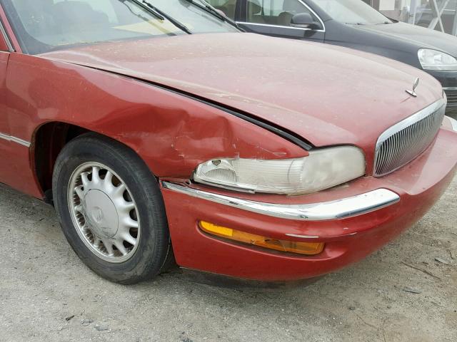 1G4CW52K5V4627764 - 1997 BUICK PARK AVENU RED photo 9