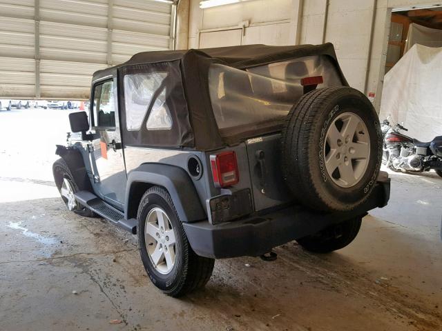 1C4AJWAG9EL145012 - 2014 JEEP WRANGLER S GRAY photo 3