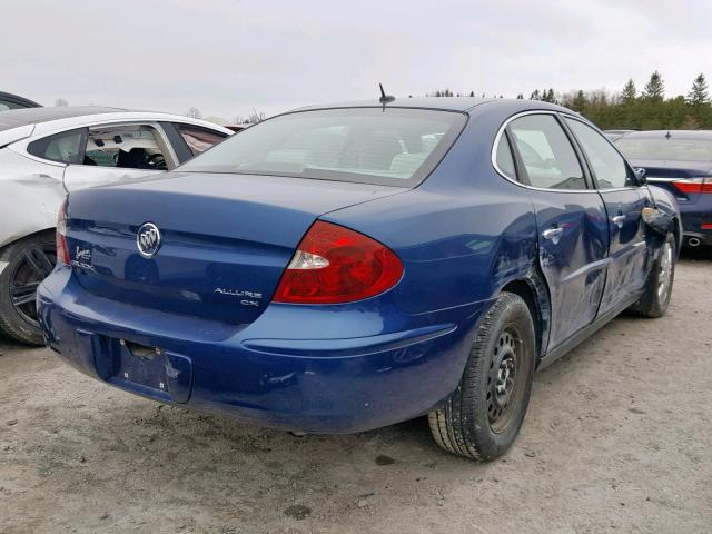 2G4WF582061149352 - 2006 BUICK ALLURE CX BLUE photo 4