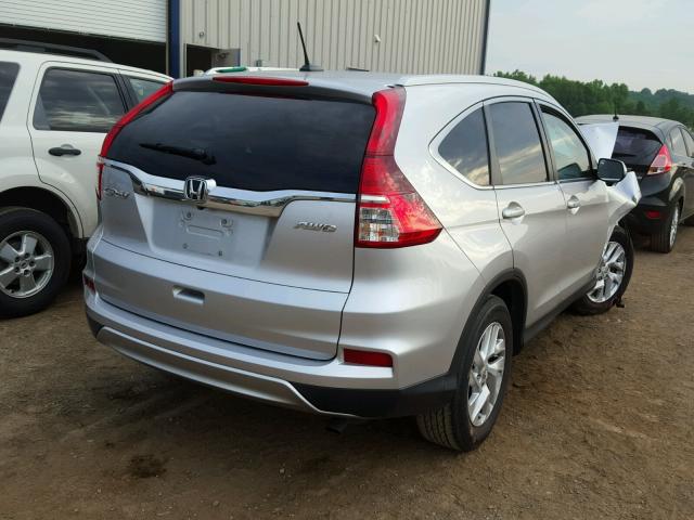 2HKRM4H74FH659988 - 2015 HONDA CR-V EXL SILVER photo 4