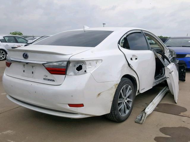 JTHBW1GG1G2115493 - 2016 LEXUS ES 300H WHITE photo 4