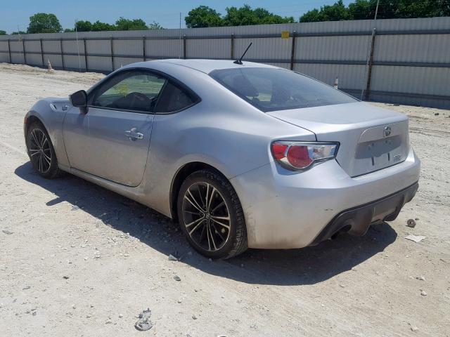 JF1ZNAA12D2715366 - 2013 TOYOTA SCION FR-S SILVER photo 3