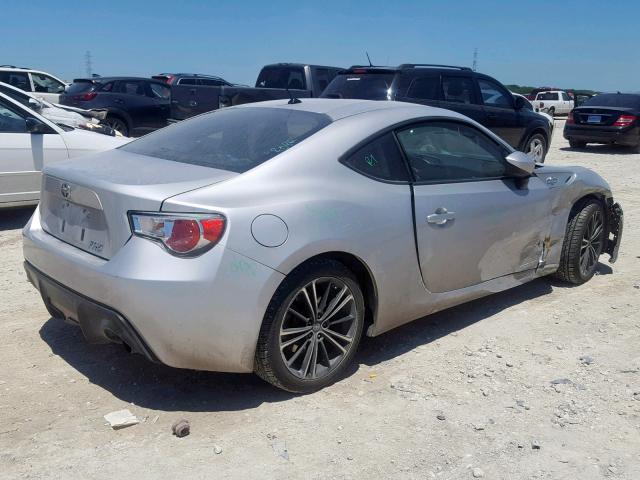 JF1ZNAA12D2715366 - 2013 TOYOTA SCION FR-S SILVER photo 4