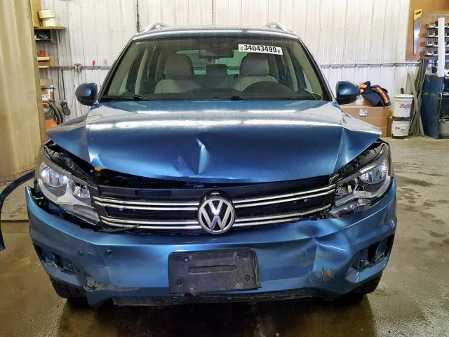 WVGSV7AX1HW511316 - 2017 VOLKSWAGEN TIGUAN WOL BLUE photo 9