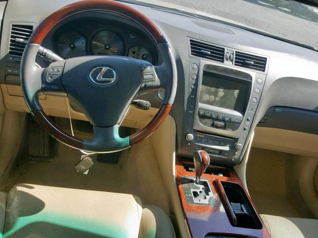 JTHBH96S565045847 - 2006 LEXUS GS 300 GOLD photo 9