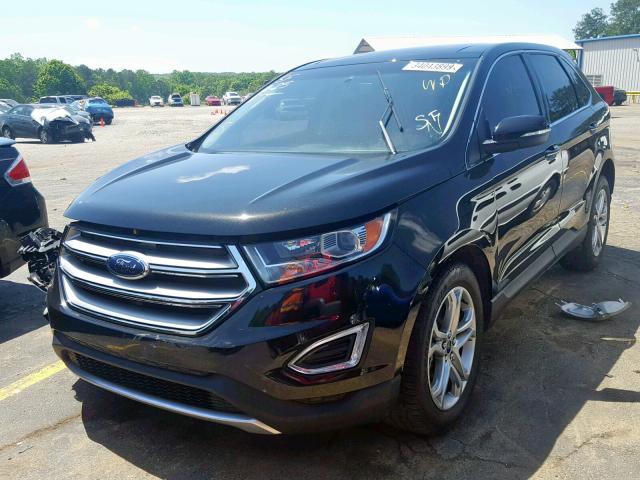 2FMTK3K92FBC05388 - 2015 FORD EDGE TITAN BLACK photo 2