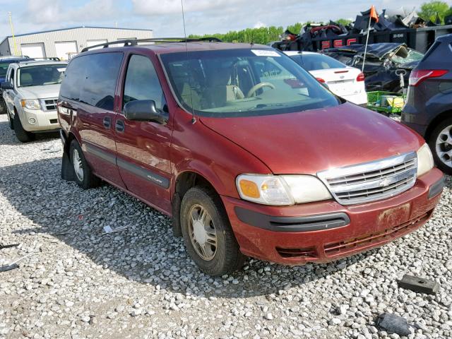 1GNDX03E12D200120 - 2002 CHEVROLET VENTURE RED photo 1