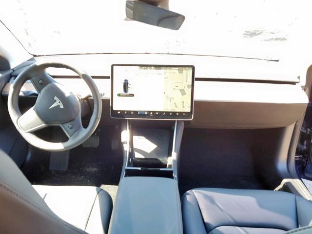 5YJ3E1EA6KF301138 - 2019 TESLA MODEL 3 BLUE photo 9