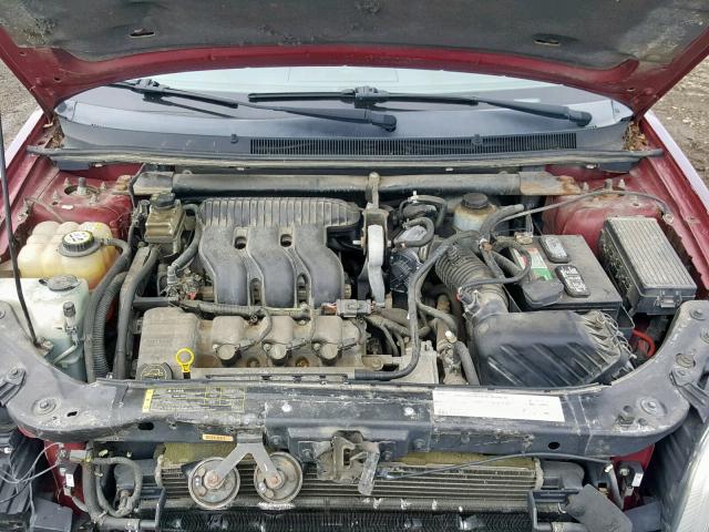 1MEFM40195G608126 - 2005 MERCURY MONTEGO LU BURGUNDY photo 7