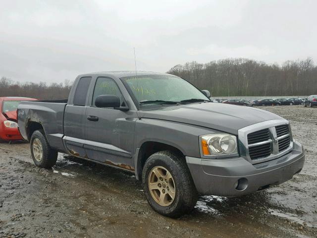 1D7HW42NX7S137503 - 2007 DODGE DAKOTA SLT GRAY photo 1