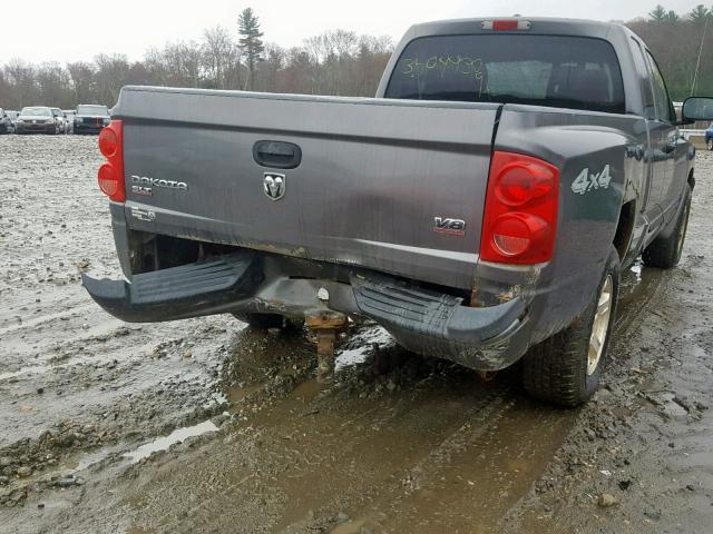 1D7HW42NX7S137503 - 2007 DODGE DAKOTA SLT GRAY photo 9