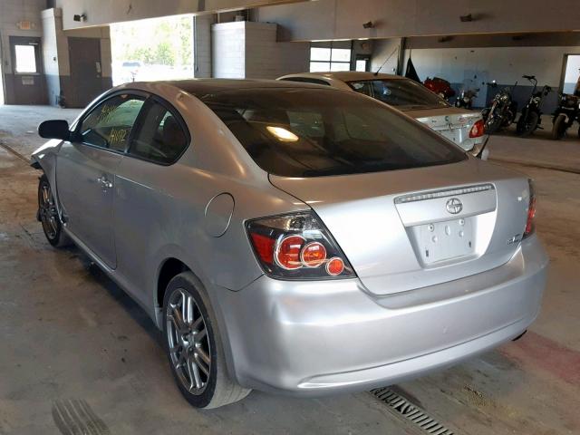 JTKDE167X80243607 - 2008 TOYOTA SCION TC ვერცხლისფერი ფოტო 3