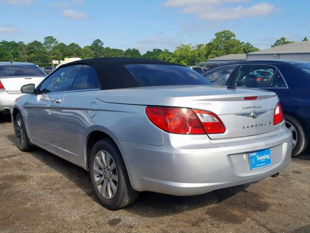 1C3BC4EB4AN113170 - 2010 CHRYSLER SEBRING LX SILVER photo 3