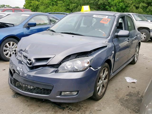 JM1BK143X71646745 - 2007 MAZDA 3 HATCHBAC GRAY photo 2