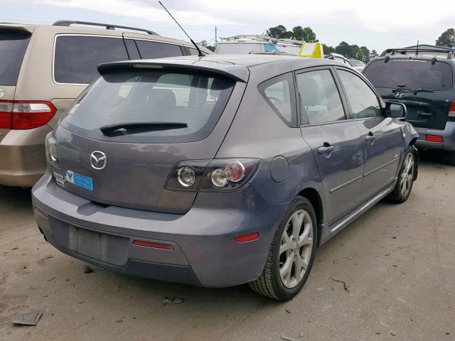 JM1BK143X71646745 - 2007 MAZDA 3 HATCHBAC GRAY photo 4