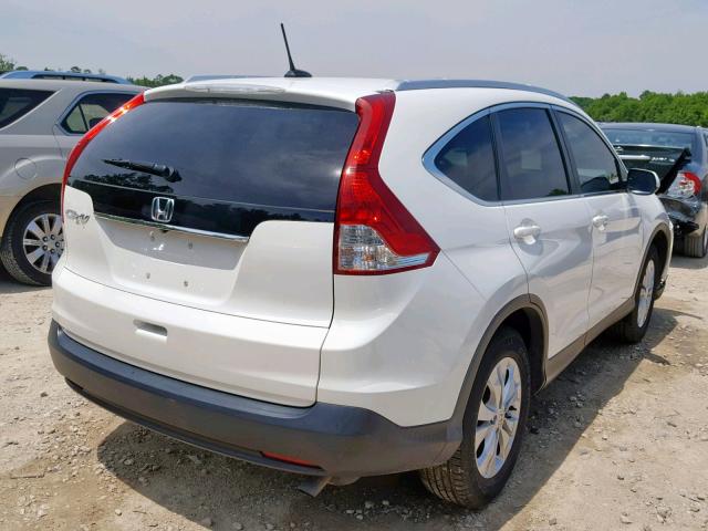 5J6RM3H74EL008942 - 2014 HONDA CR-V EXL WHITE photo 4