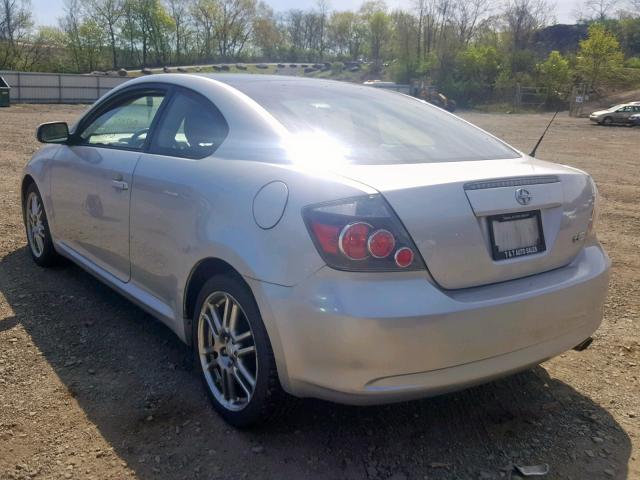 JTKDE167780239286 - 2008 TOYOTA SCION TC ვერცხლისფერი ფოტო 3