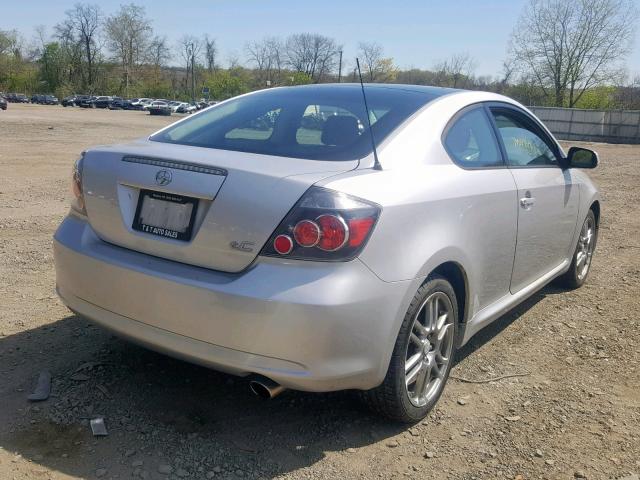 JTKDE167780239286 - 2008 TOYOTA SCION TC ვერცხლისფერი ფოტო 4