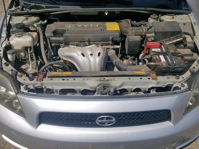 JTKDE167780239286 - 2008 TOYOTA SCION TC ვერცხლისფერი ფოტო 7