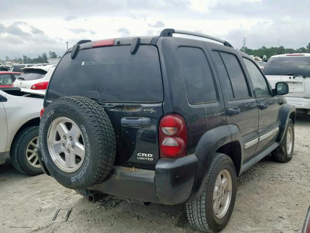 1J4GL58525W650238 - 2005 JEEP LIBERTY LI BLACK photo 4