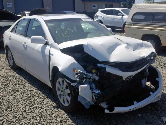 JTNBB46K983046306 - 2008 TOYOTA CAMRY HYBR WHITE photo 1