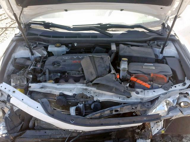 JTNBB46K983046306 - 2008 TOYOTA CAMRY HYBR WHITE photo 7