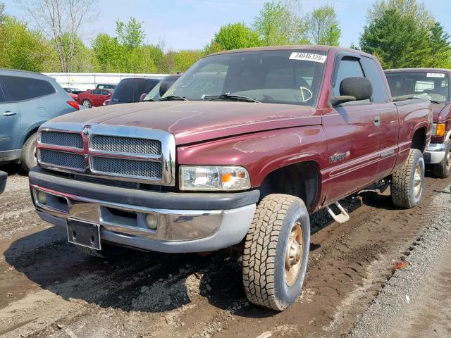 3B7KF23Z32M294779 - 2002 DODGE RAM 2500 MAROON photo 2