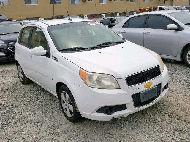 KL1TD66E49B635965 - 2009 CHEVROLET AVEO LS WHITE photo 1