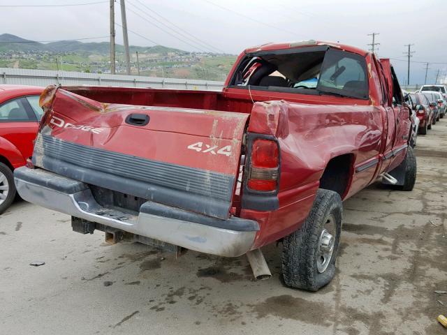 1B7KF2364XJ504056 - 1999 DODGE RAM 2500 RED photo 4