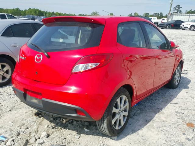 JM1DE1LY6D0160335 - 2013 MAZDA MAZDA2 RED photo 4