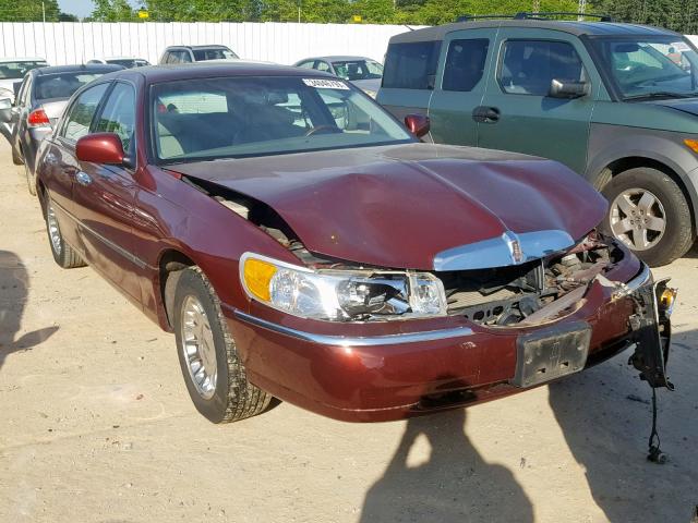 1LNHM83W1YY843316 - 2000 LINCOLN TOWN CAR C MAROON photo 1