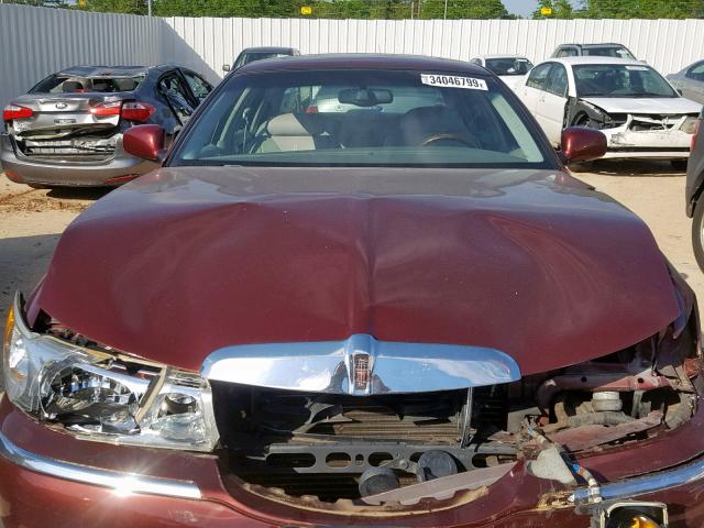 1LNHM83W1YY843316 - 2000 LINCOLN TOWN CAR C MAROON photo 7