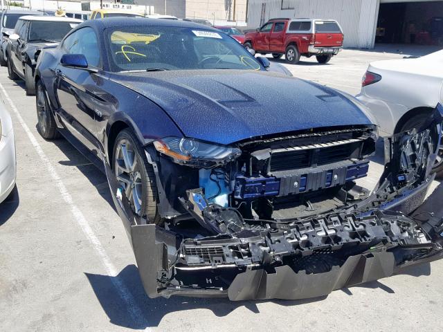 1FA6P8CF3K5130807 - 2019 FORD MUSTANG GT BLUE photo 1