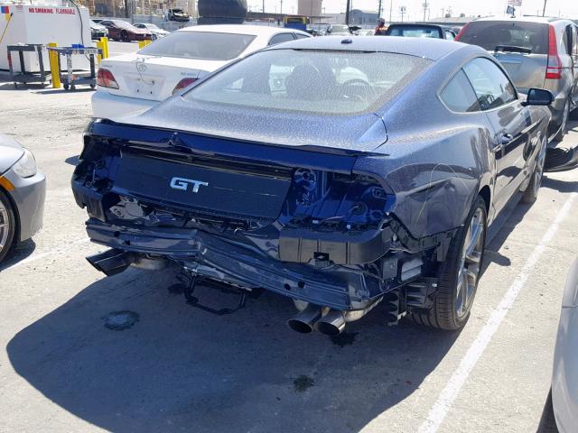 1FA6P8CF3K5130807 - 2019 FORD MUSTANG GT BLUE photo 4