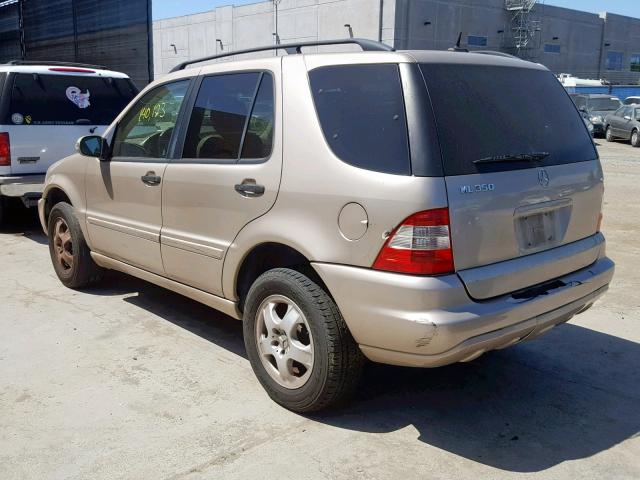 4JGAB57E33A445940 - 2003 MERCEDES-BENZ ML 350 GOLD photo 3