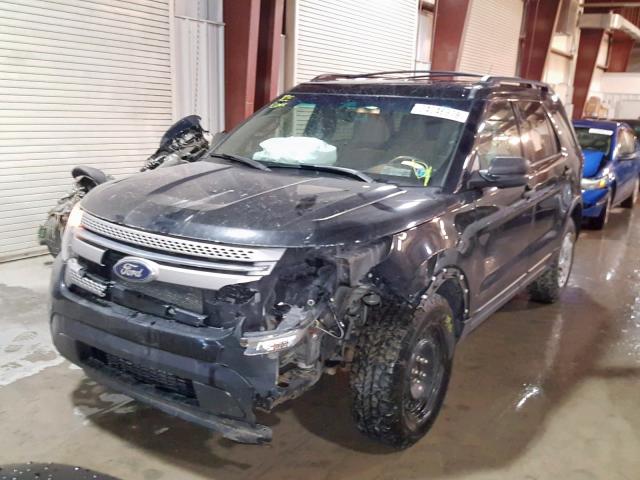 1FM5K8B82DGC45909 - 2013 FORD EXPLORER BLACK photo 2