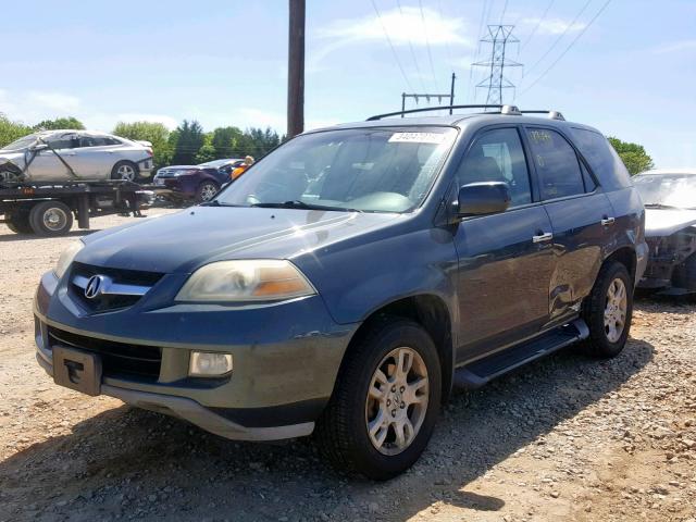 2HNYD18845H549656 - 2005 ACURA MDX TOURIN BLUE photo 2