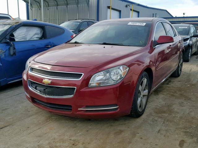 1G1ZJ57B89F187838 - 2009 CHEVROLET MALIBU 2LT BURGUNDY photo 2